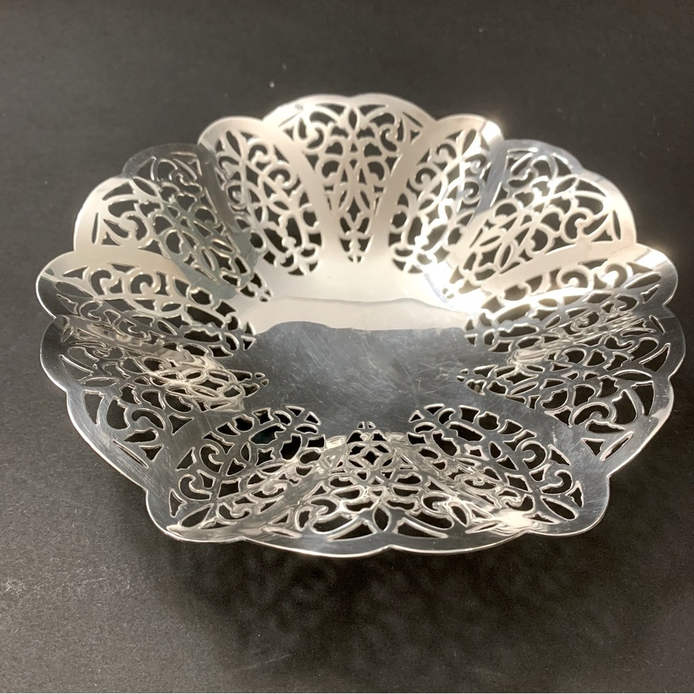 Vintage International Silver Company Lovelace Trinket dish Silver plate - Picture 2 of 5